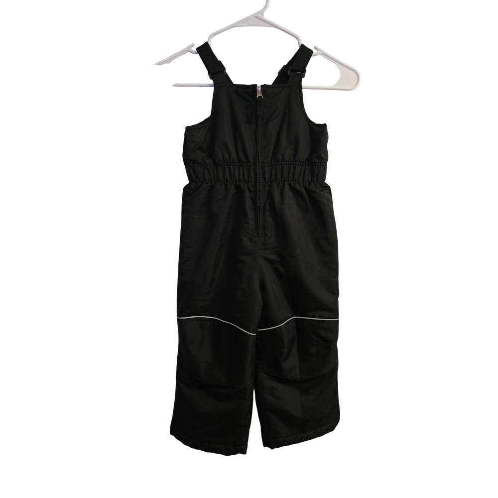 Wonder Nation Kids Black Insulated Snow Bibs Overalls Size 3T